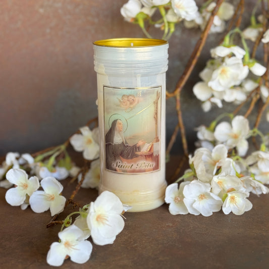 St. Rita Devotional Candle – Patroness of Impossible Causes & Miracles