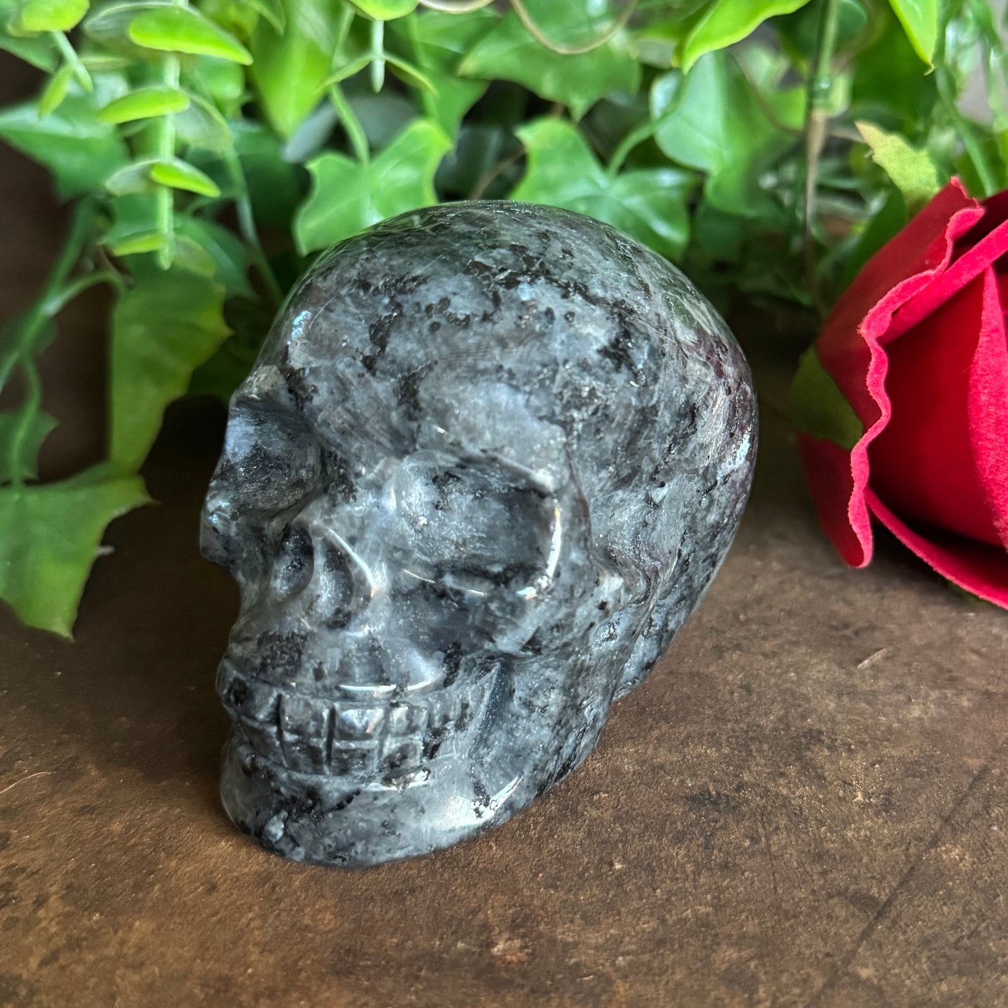 Lavakite Crystal Skull – Stone Skull for Protection, Intuition & Spiritual Healing (390–420g)