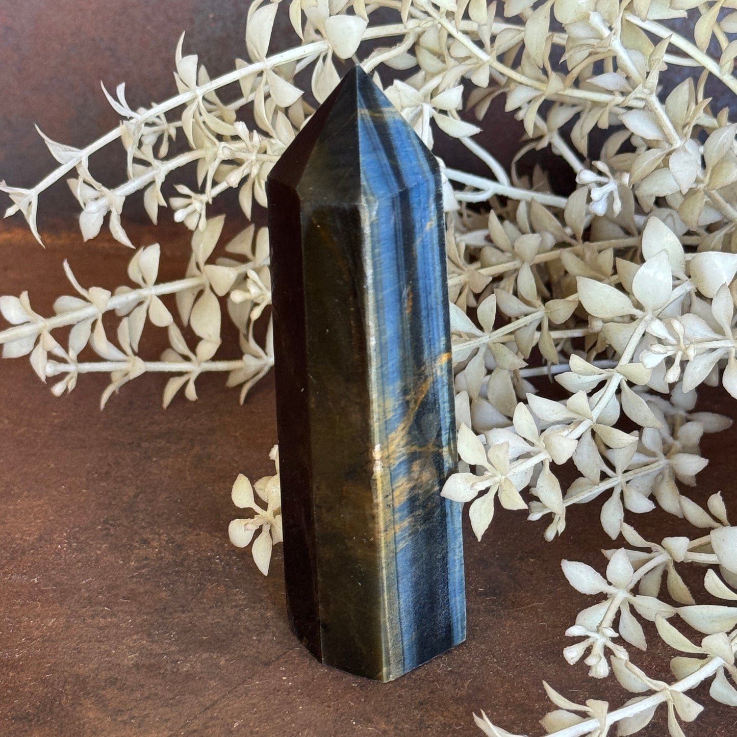 Blue Tiger’s Eye Towers – Crystal of Protection, Clarity & Spiritual Insight