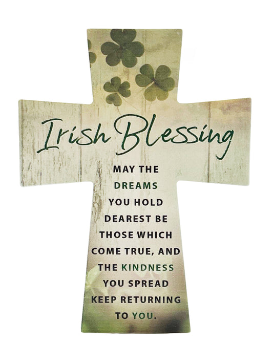 Irish Blessing Resin Cross