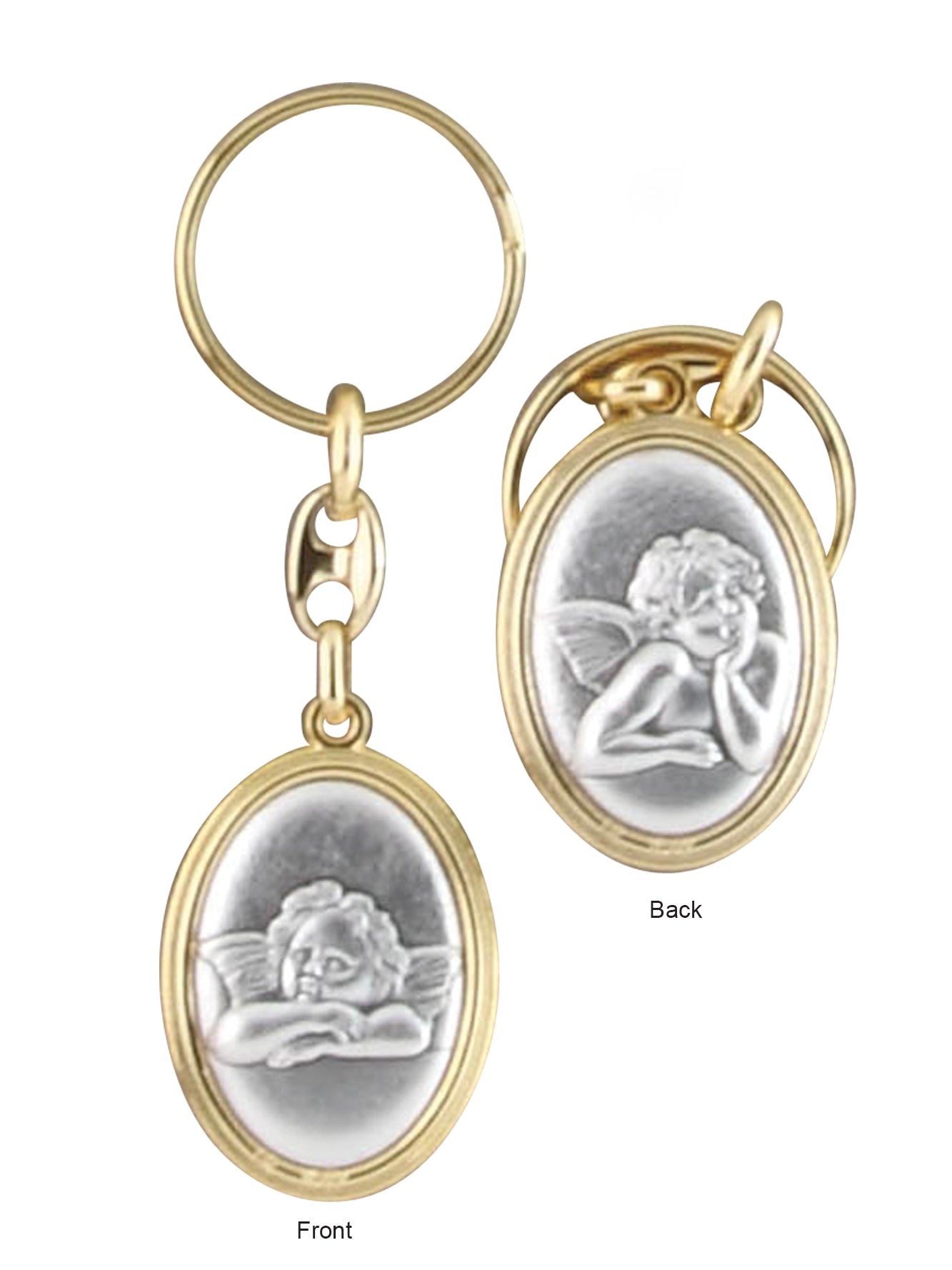 Two Sided Angel Key Ring