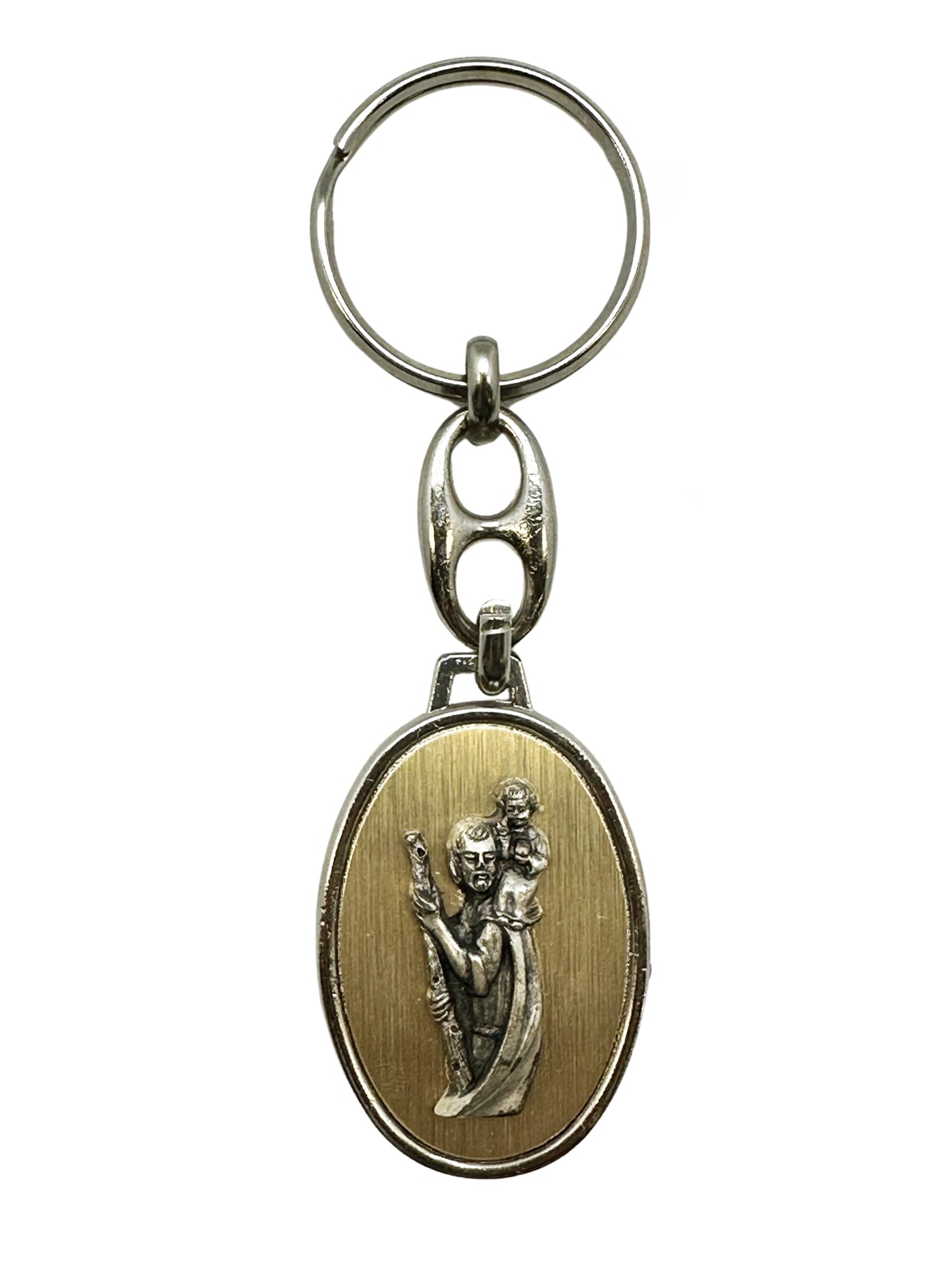 St Christopher  Oval Key Ring