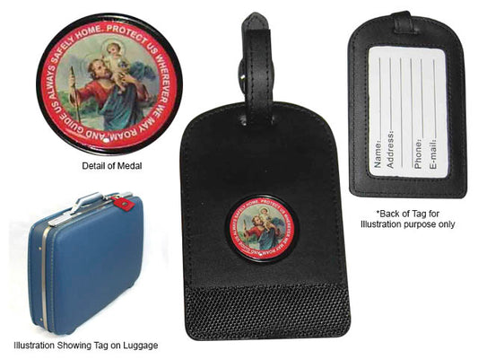 St. Christopher Luggage Tag – Travel in Style with Spiritual Protection