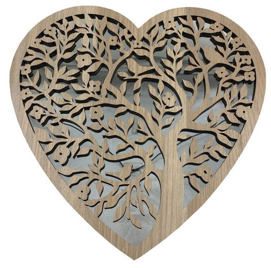 Tree of Life - Heart Shaped Mirror