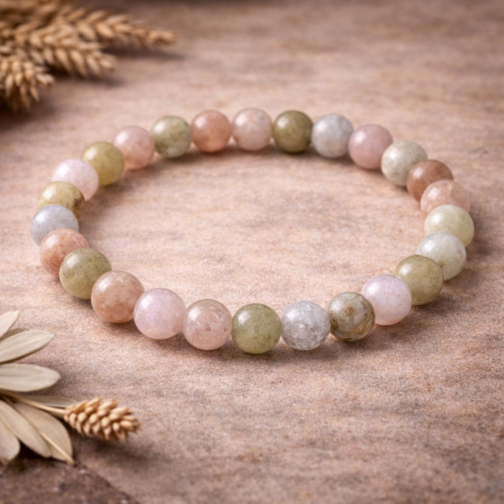 Morganite Bracelet 6mm | Spiritual Bracelet for Love & Emotional Healing