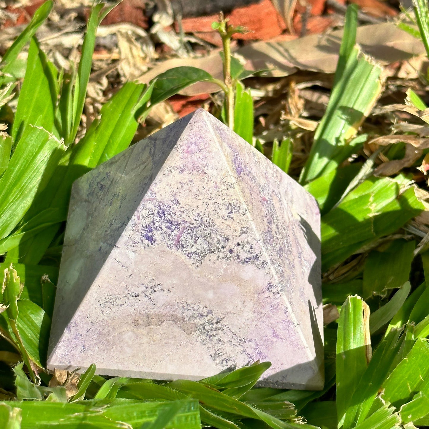 Phosphosiderite Pyramid Crystal