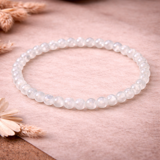 Rainbow Moonstone Bracelet – 6mm | Spiritual Bracelet of Intuition & Balance