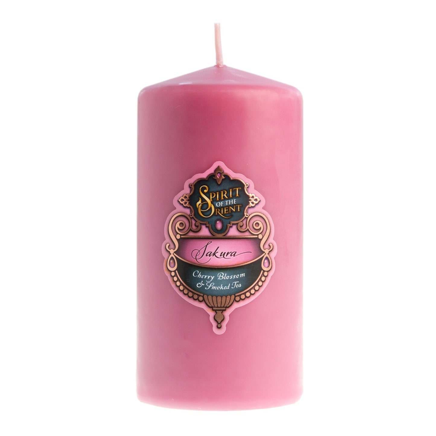 Pink Sakura Pillar Candle