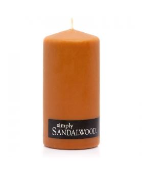 Orange Sandalwood Pillar Candle