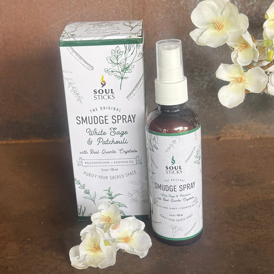 Smudge spray Australia by Soul Sticks with White Sage for smoke-free smudging, energy cleansing, aura cleansing, and spiritual protection