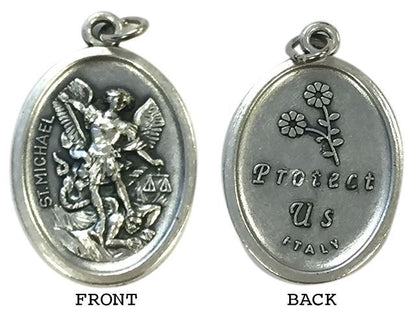 Archangel Michael "Protect Us" Medal – 22mm Religious Medal for Divine Protection