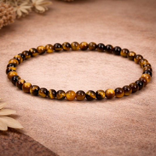 Tiger’s Eye Spiritual Bracelet 4mm – Courage, Confidence & Energetic Protection