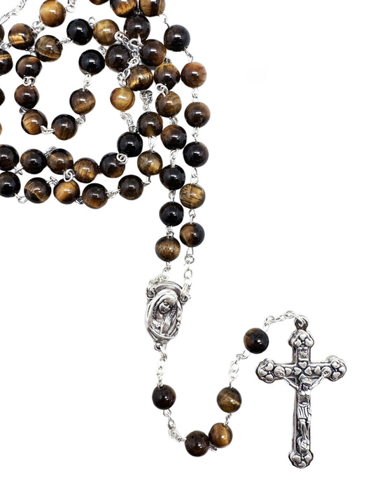 Rosary Beads - Tiger's Eye