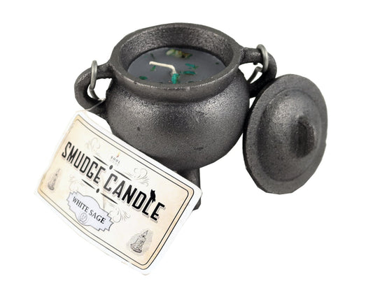 White Sage Cast Iron Cauldron Smudge Candle (326 g)