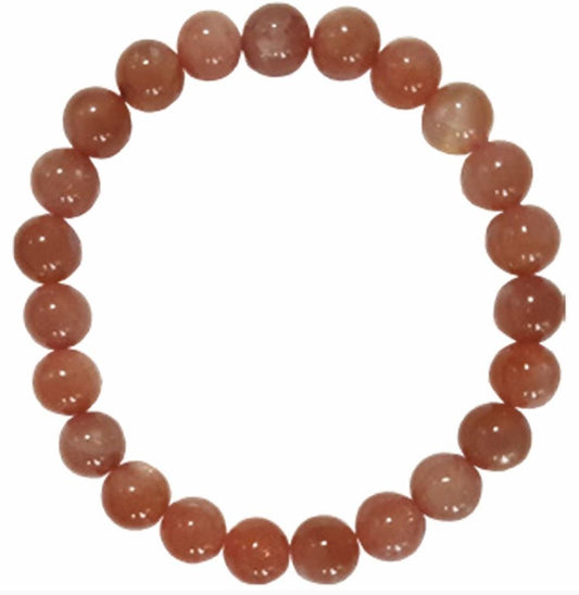 Peach Moonstone Bracelet 6mm