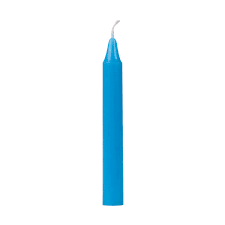 Light Blue Candle (Awareness - Myrrh Scented) 1.25cm x 12.7cm (20pk)